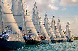 J (IC)/24s sailing Bitter End YC Pro-AM Regatta