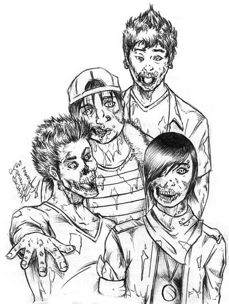 zombies  coloring pages addison