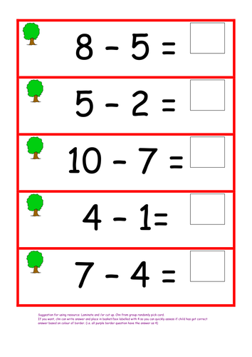 subtraction resources lesson plan powerpoint activity for reception