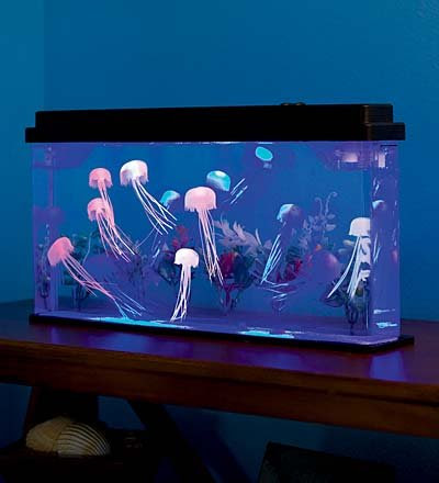 Giant Jellyfish Aquarium with Color-Changing LED Lights
