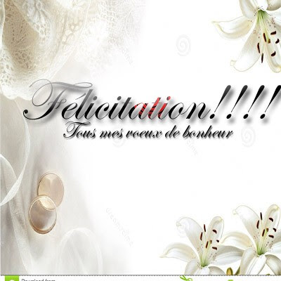 Modeles cartes felicitations mariage - Modele de lettre type