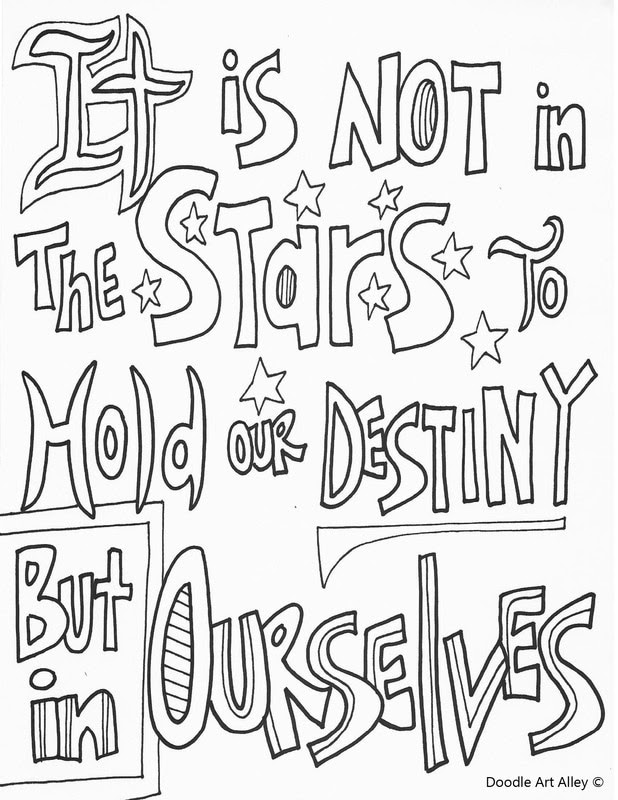 Download Motivational Quote Coloring Pages - Doodle Art Alley