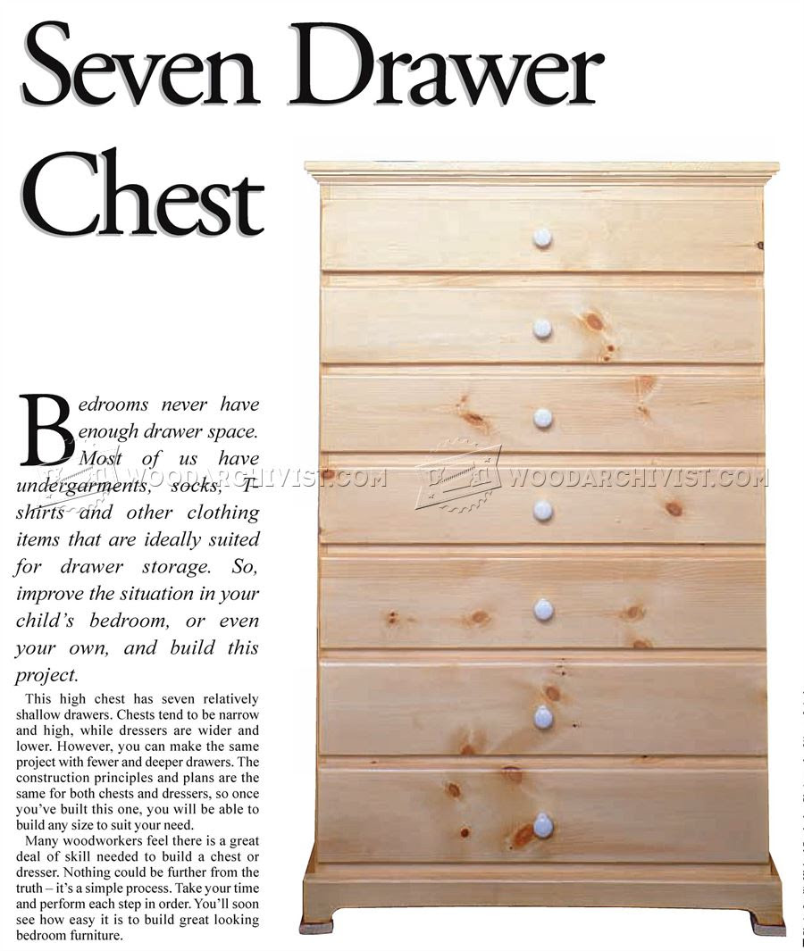 Tall Chest of Drawers Plans � WoodArchivist