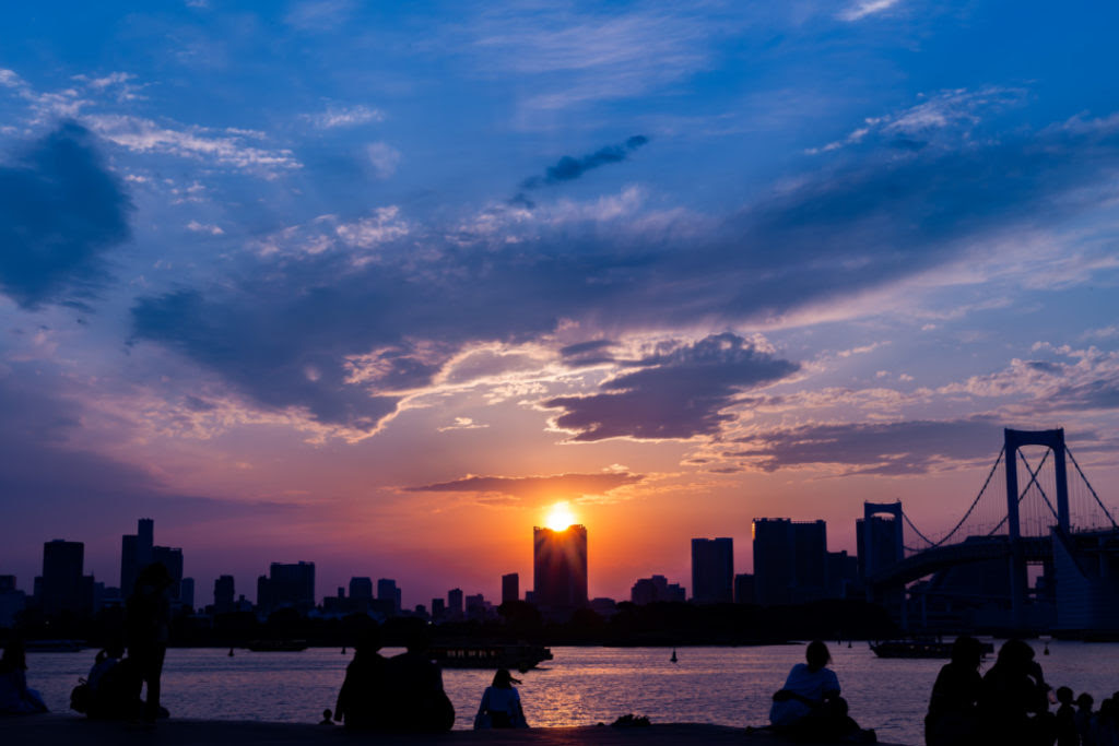 東京有数の夕焼けスポット お台場海浜公園の撮影ポイント 週末絶景カメラマンゆーの日記