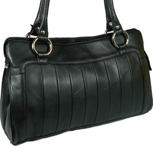 Best Reviews for New ladies gorgeous Visconti Black leather classic design shoulder handbag style 18828