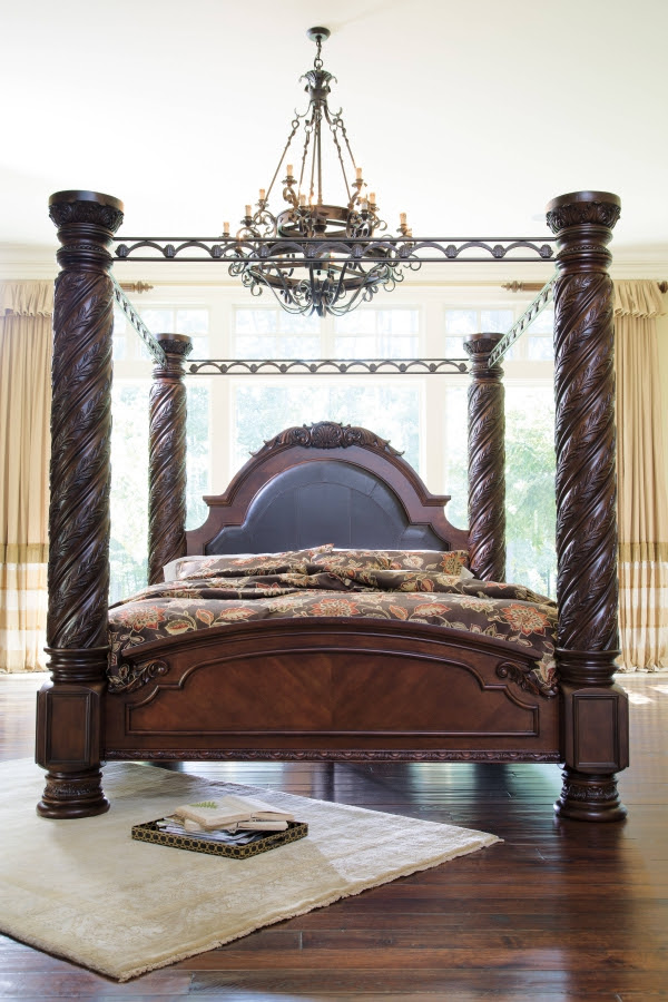 North Shore Cal King Poster Canopy Bed | The Classy Home | The Classy ...