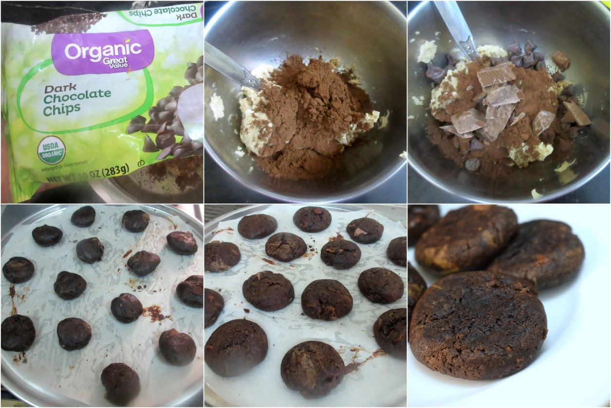 How to make Chocolate Chunk Dark Chocolate Chip Cookies 3