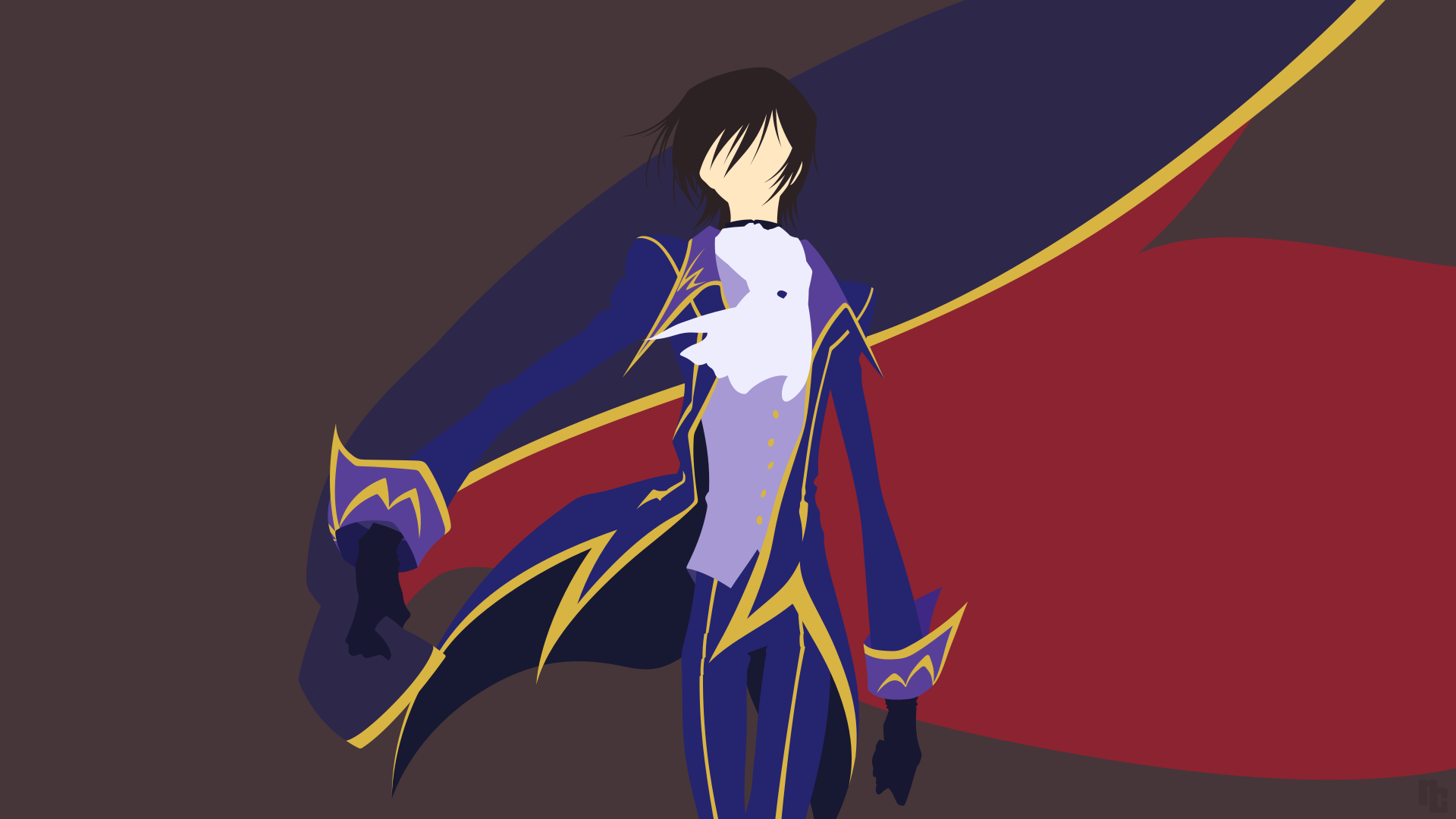 Code Geass Lelouch Of The Rebellion Lelouch Lamperouge Minimalist Wallpaper
