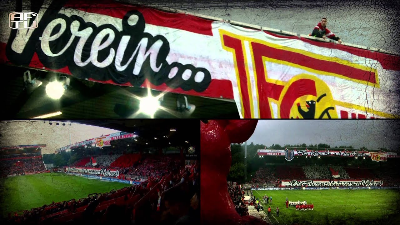 1. FC Union Berlin - Spvgg Greuther Fürth; Choreo vor dem ...