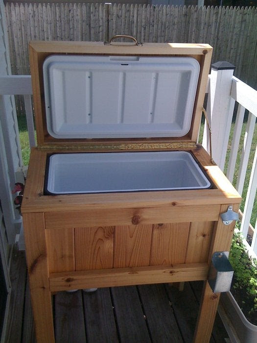 woodwork wooden ice chest holder plans pdf plans