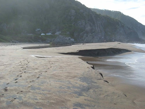 Beach erosion in Arroyo Seco