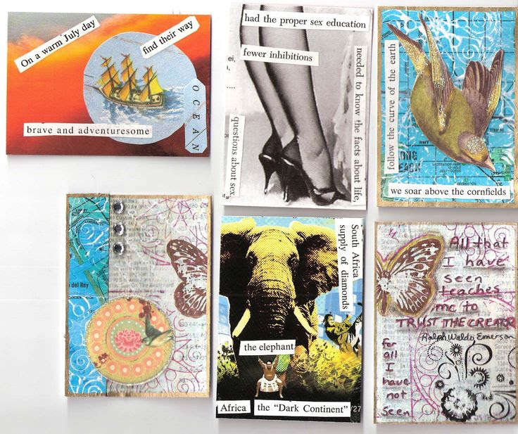 Examples of Artist Trading Cards ATC ATC cards Pinterest