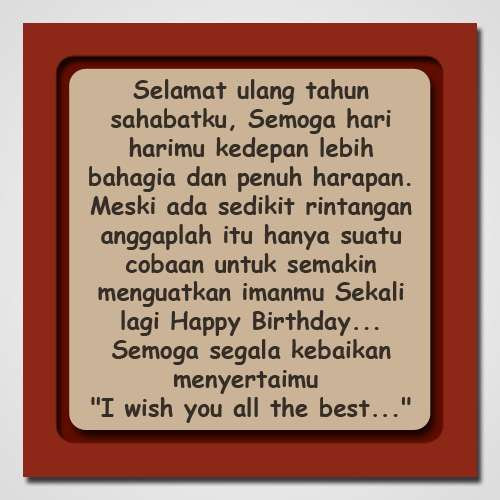 Ucapan Ultah Untuk Pacar Dan Sahabat