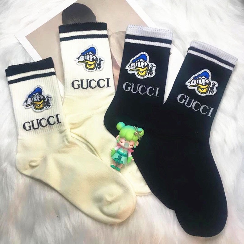 Ggディズニーコラボシリーズ ドナルド 靴下 一点セット 暖かいミドルソックス