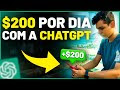 "5 FORMAS DE GANHAR 200 REAIS POR DIA COM O CHATGPT (Dinheiro online)"