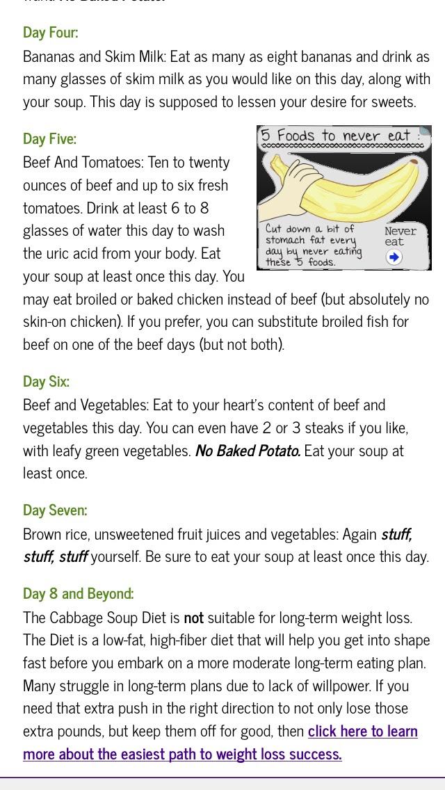 7 day cabbage soup diet mayo clinic reviews