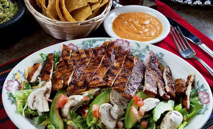 Mexican Grilled Chicken, Mushroom And Fig Salad