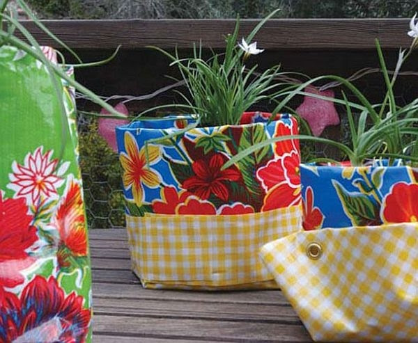 cloth bags Ideas for flowerpots diy