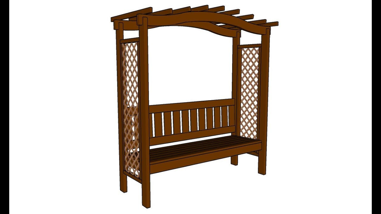 How to build an arbor bench - YouTube