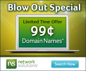 $4.95 Domains at Network Solutions®!