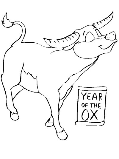 Download Chinese New Year 2021 Ox Coloring Page - 248+ SVG Images File for Cricut, Silhouette and Other Machine