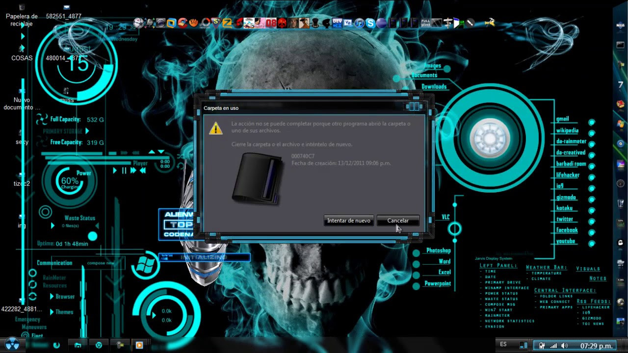 Tema azul neón para windows 7 [Descarga Full] - YouTube