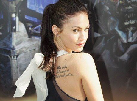 Megan Fox Retaliates to Tattoo Critics. Posted by Chrissie - September 17th, 