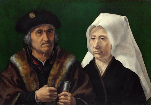 Jan Gossaert - An Elderly Couple [c.1520] by Gandalf's Gallery