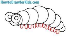 How to Draw a Caterpillar for Kids | How to Draw for Kids