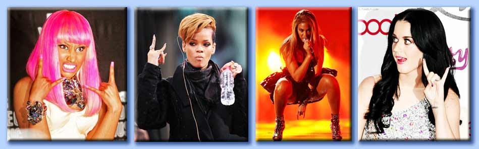 nicki minaj - rihanna - beyoncé - katy perry