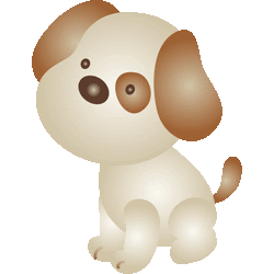 シンプル子犬 No 125 アイパッチ犬のイラスト アイコン 条件付フリー素材集 スマホなど携帯電話対応