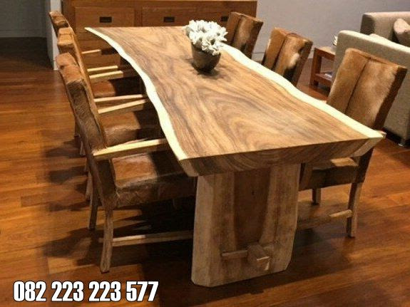 Meja Makan Trembesi Kayu Utuh Solid Dan Tebal Furniture Meja Makan Trembesi Kayu Utuh Solid Dan Tebal Furniture