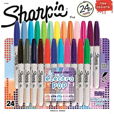 Sharpie® Permanent Markers, Fine Point, Assorted Colors, 24/pk (31993PP) Sharpie® Permanent Markers, Fine Point, Assorted Colors, 24/pk (31993PP)