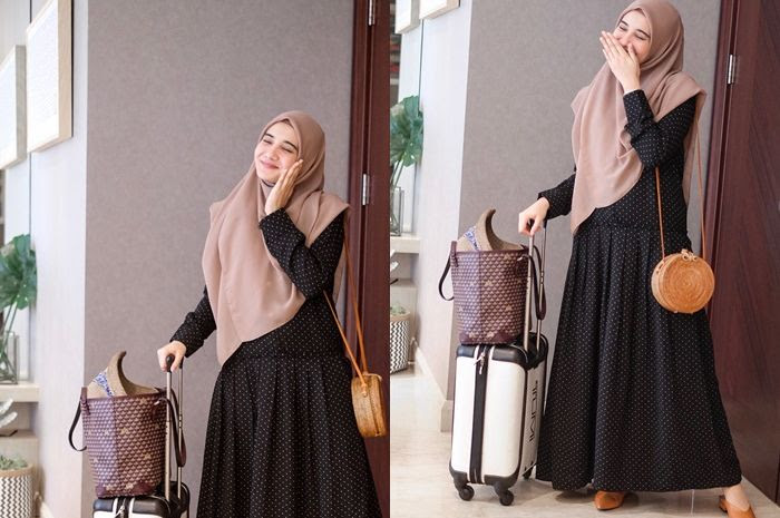 6 Inspirasi Ootd Hijab Traveling Ala Zaskia Sungkar Simple Tapi
