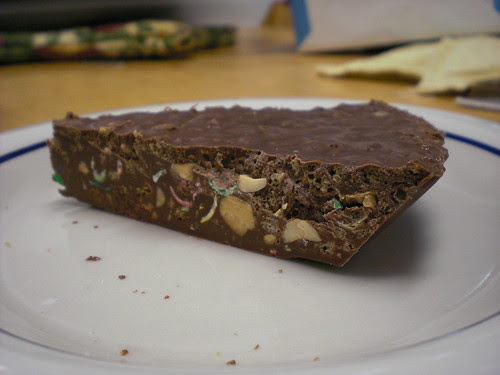 Slice of chocolate pie
