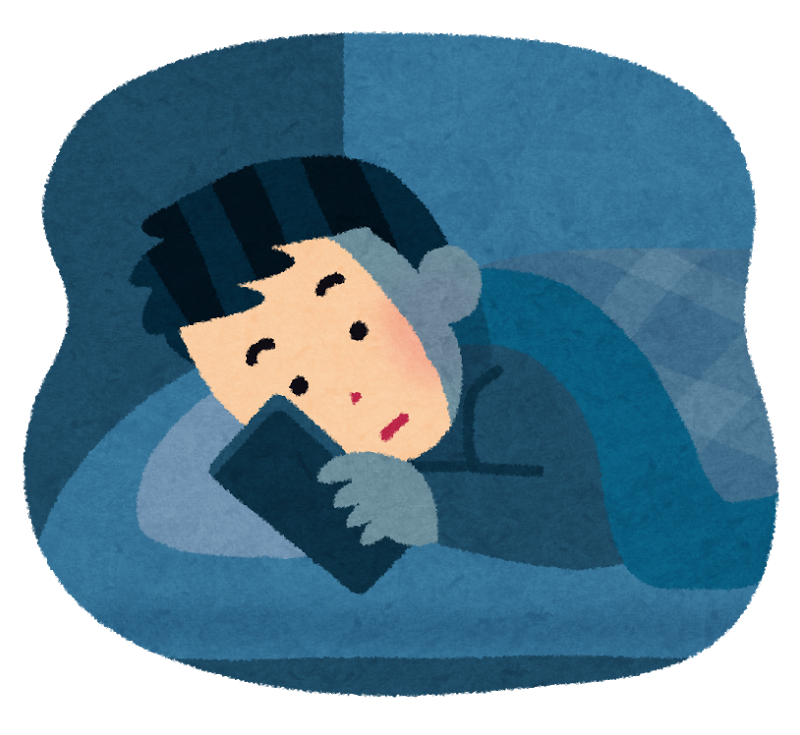 寝ながらスマホ は睡眠不足の原因に 西岡医院