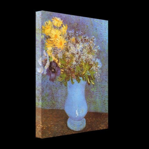 Van Gogh - Vase with Lilacs Daisies and Anemones Canvas Print