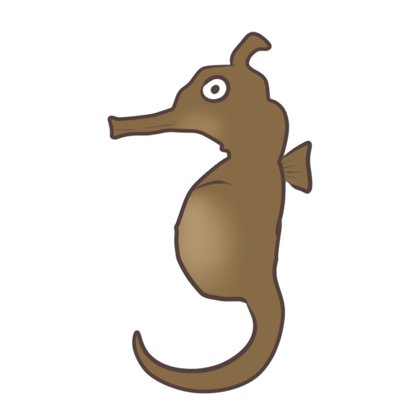 タツノオトシゴのイラスト かわいいフリー素材が無料のイラストレイン