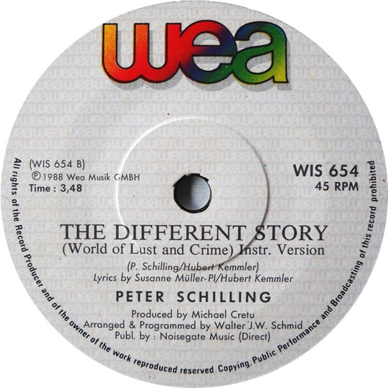 45cat Peter Schilling The Different Story World Of Lust And Crime The Different Story World Of Lust And Crime Instr Version Wea South Africa Wis 654