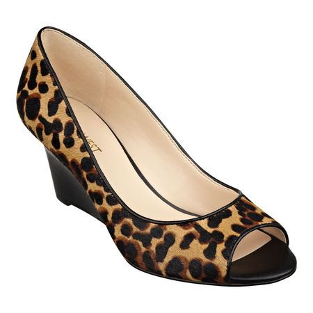 Relaxxin peep toe wedges 70 Nine West