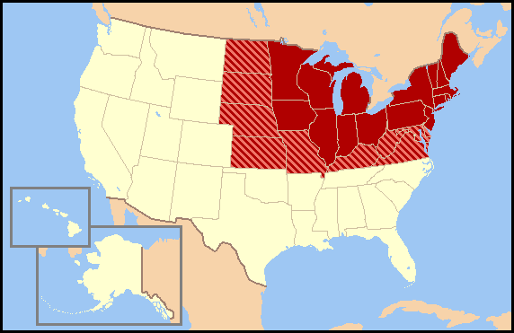 Us Map North