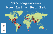 Locations of visitors to this page
