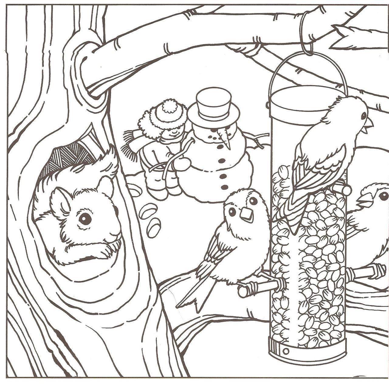 Winter Landscape Coloring Pages at GetColorings.com | Free ...