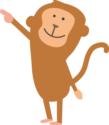 猿 さる のイラスト 無料イラストフリー素材