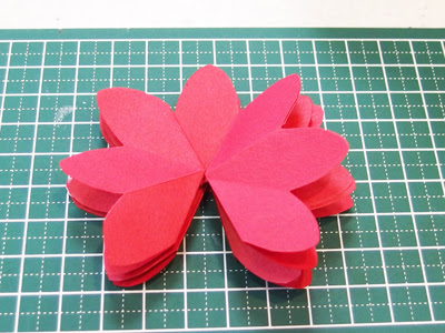 ことりのあしあと ブーケのポップアップカード 作り方