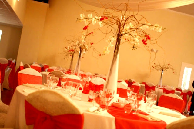 Table Settings & Linens Quinceanera with Red Decorations – Demers 