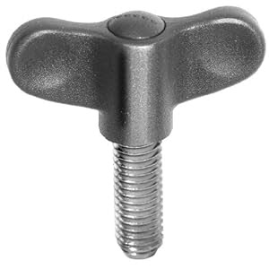 Wing screw, made from thermoplast, d1 = 55mm, external thread M8 x 40mm