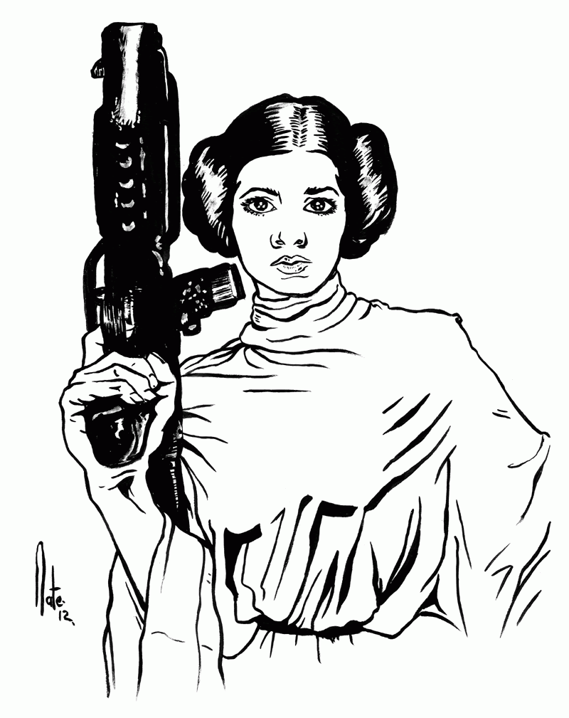 Coloring Pages Princess Leia / Coloring Pages: Princess Leia | Coloriage princesse ... : You can download, favorites, color online and print these princess leia from star wars 3 coloring page for free.