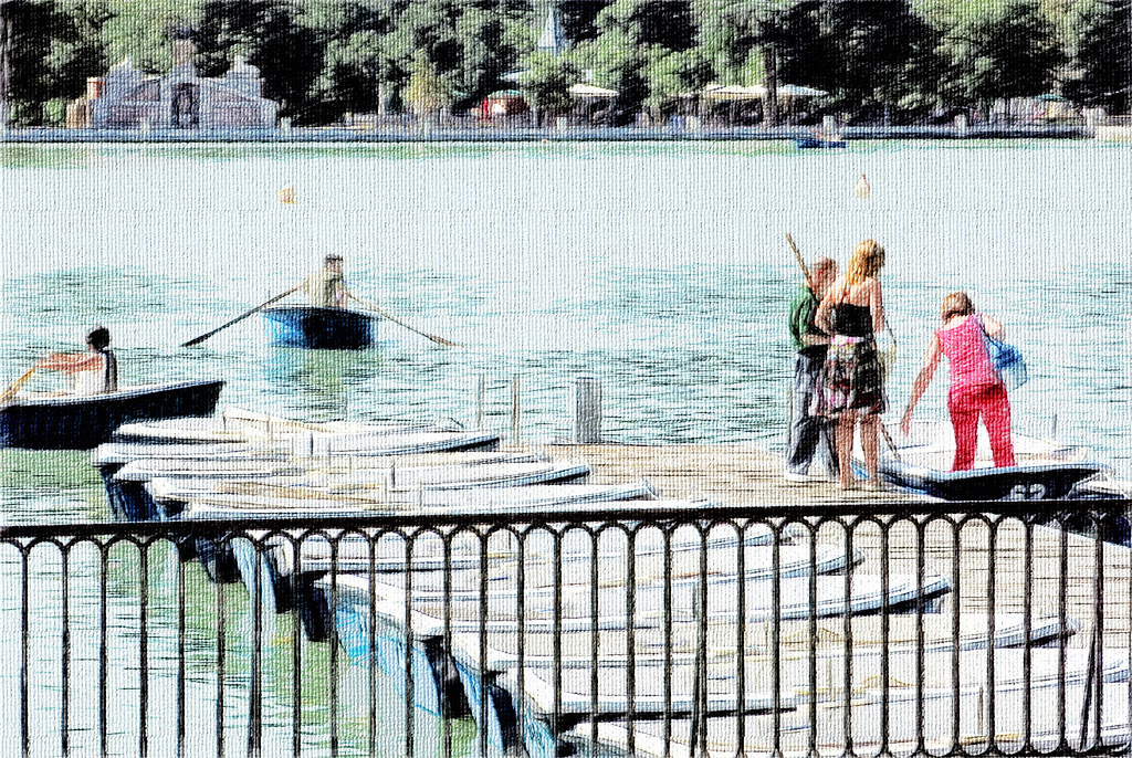 Una mañana de julio en el estanque del Retiro