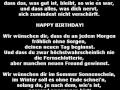 Zum Geburtstag Lied Text